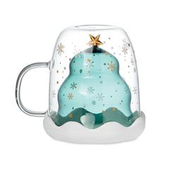 Vue Tasse double paroi en verre - Verde de couleur vert| Krokrodeal