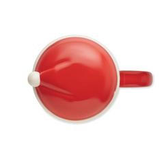 Vue Tasse en céramique 370 ml - Santa de couleur rouge| Krokrodeal