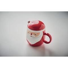 Vue Tasse en céramique 370 ml - Santa de couleur rouge| Krokrodeal