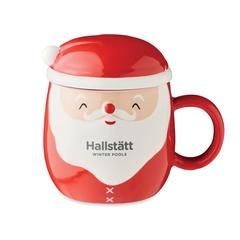 Vue Tasse en céramique 370 ml - Santa de couleur rouge| Krokrodeal