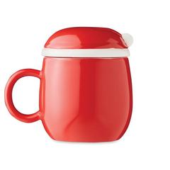 Vue Tasse en céramique 370 ml - Santa de couleur rouge| Krokrodeal