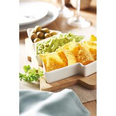 Vue Plats de service de Noël - Viram de couleur blanc| Krokrodeal