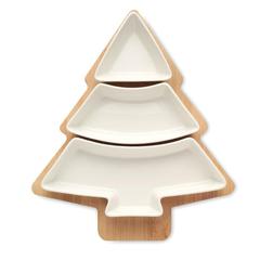 Vue Plats de service de Noël - Viram de couleur blanc| Krokrodeal