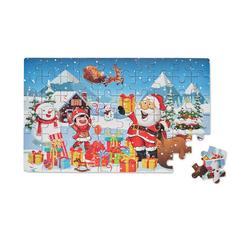 Vue Puzzle de Noël en bois - Pazuru de couleur -| Krokrodeal