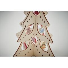 Vue Décoration de sapin en bois - Silueta de couleur marron| Krokrodeal