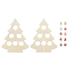 Vue Décoration de sapin en bois - Silueta de couleur marron| Krokrodeal
