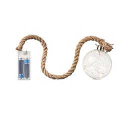 Vue Boule en verre LED - Baubli de couleur blanc| Krokrodeal