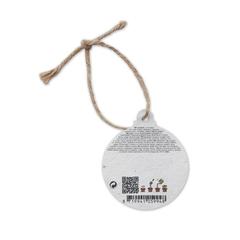 Vue Décoration en papier semences - Bauseed de couleur blanc| Krokrodeal