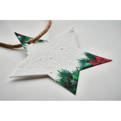 Vue Décoration en papier semences - Starseed de couleur blanc| Krokrodeal