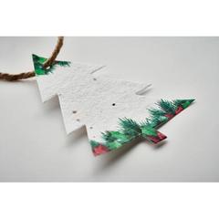 Vue Décoration en papier semences - Treeseed de couleur blanc| Krokrodeal