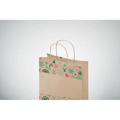 Vue Sac en papier cadeau petit - Bao small de couleur marron| Krokrodeal