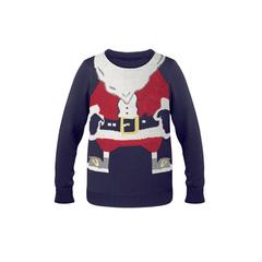 Vue Pull de Noël S/M - Shimas de couleur bleu| Krokrodeal