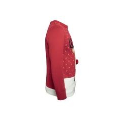 Vue Pull de Noël S/M - Shimas de couleur rouge| Krokrodeal