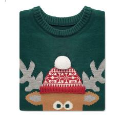 Vue Pull de Noël L/XL - Shimas de couleur vert| Krokrodeal