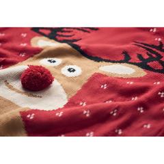 Vue Pull de Noël L/XL - Shimas de couleur rouge| Krokrodeal