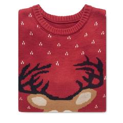 Vue Pull de Noël L/XL - Shimas de couleur rouge| Krokrodeal