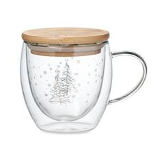 Vue Tasse en verre à double paroi - Sian de couleur blanc| Krokrodeal