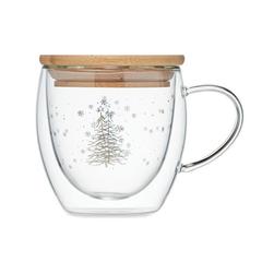 Vue Tasse en verre à double paroi - Sian de couleur blanc| Krokrodeal