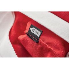 Vue Bonnet de Noël RPET - Bono rpet de couleur rouge| Krokrodeal