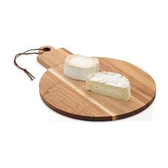 Vue Planche de service en acacia - Acaball de couleur marron| Krokrodeal