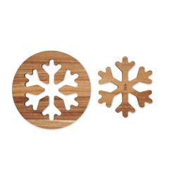 Vue 2 dessous de plat en d'acacia - Scaglia de couleur marron| Krokrodeal