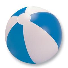 Vue Balle gonflable plage - Playtime de couleur bleu| Krokrodeal