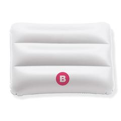 Vue Oreiller de plage - Siesta de couleur blanc| Krokrodeal