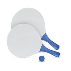 Vue Raquette plage - Match de couleur bleu| Krokrodeal
