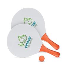 Vue Raquette plage - Match de couleur orange| Krokrodeal