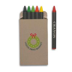 Vue Etui 6 crayons cire - Brabo de couleur -| Krokrodeal
