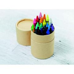Vue Etui 30 crayons cire - Striper de couleur marron| Krokrodeal