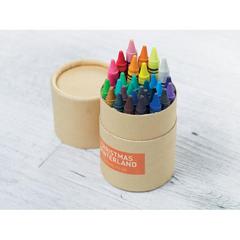Vue Etui 30 crayons cire - Striper de couleur marron| Krokrodeal