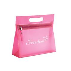 Vue Trousse transparente - Moonlight de couleur rose| Krokrodeal