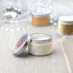 Vue Bougie parfumée - Delicious de couleur blanc| Krokrodeal