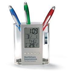 Vue Porte stylo multi-fonctions - Prodigy de couleur blanc| Krokrodeal