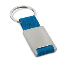 Vue Porte-clés rectangulaire - Tech de couleur bleu| Krokrodeal