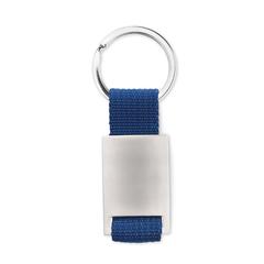 Vue Porte-clés rectangulaire - Tech de couleur bleu| Krokrodeal