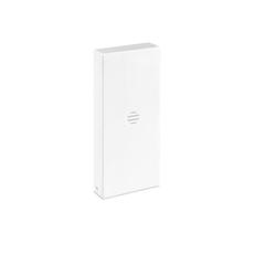 Vue Porte-clés rectangulaire - Tech de couleur bleu| Krokrodeal
