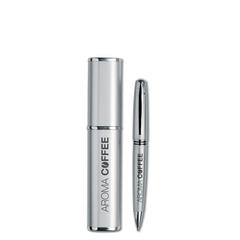 Vue Stylo bille twist métal - Oregon de couleur gris| Krokrodeal