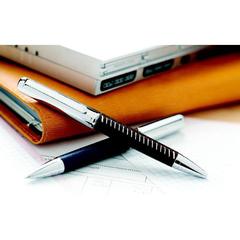 Vue Stylo bille métal - Premier de couleur noir| Krokrodeal