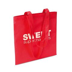 Vue Sac de shopping - Totecolor de couleur rouge| Krokrodeal
