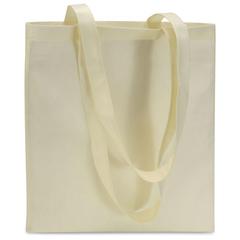 Vue Sac de shopping - Totecolor de couleur blanc| Krokrodeal