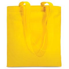 Vue Sac de shopping - Totecolor de couleur jaune| Krokrodeal