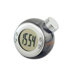Vue Horloge à énergie liquide - Droppy de couleur gris| Krokrodeal