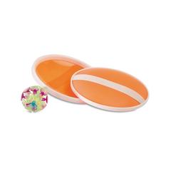 Vue Jeu de balle à ventouses - Catch&play de couleur orange| Krokrodeal