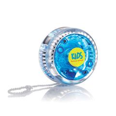 Vue Yo-yo clignotant lumière rouge - Flashyo de couleur bleu| Krokrodeal