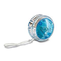 Vue Yo-yo clignotant lumière rouge - Flashyo de couleur bleu| Krokrodeal