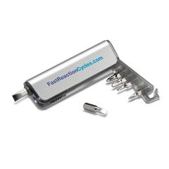 Vue Support multi-outils et torche - Alutool de couleur gris| Krokrodeal