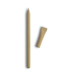 Vue Stylo bille recyclé - Artel de couleur marron| Krokrodeal