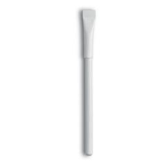 Vue Stylo bille recyclé - Artel de couleur blanc| Krokrodeal